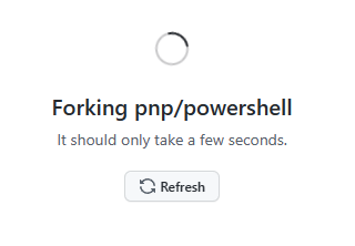 Fork does not exist yet