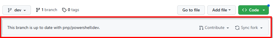 Fork is up to date