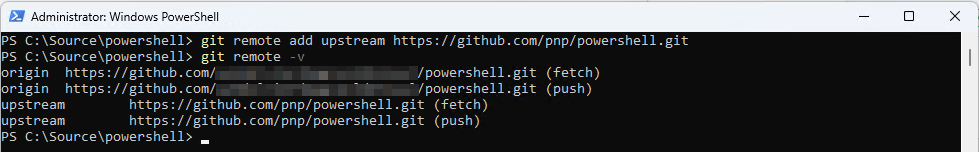 Adding the upstream repository