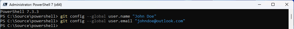 Configuring git