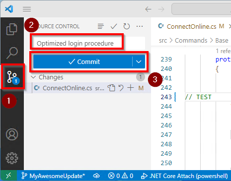 Commit changes