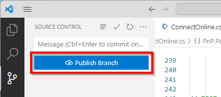 Publishing branch